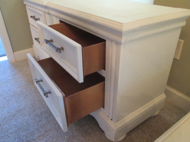 Pair of Dover Manor Painted Cream 2 Drawer Nightstands - 4