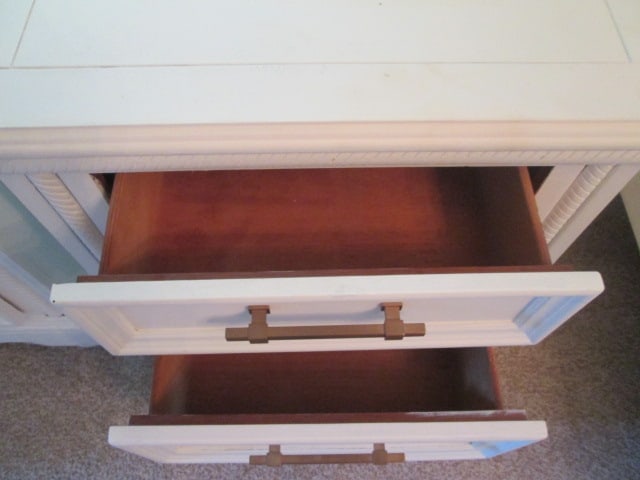 Pair of Dover Manor Painted Cream 2 Drawer Nightstands - 5