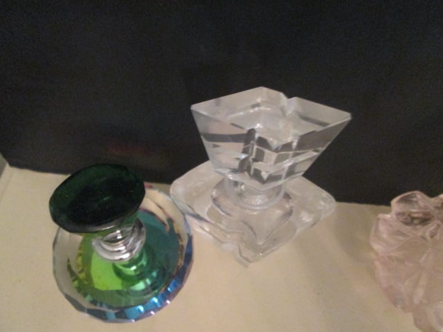 Four Art Glass Perfume Bottles - 5