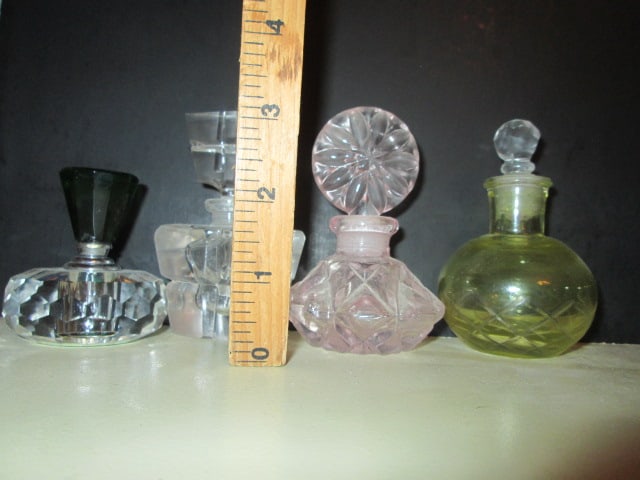 Four Art Glass Perfume Bottles - 6