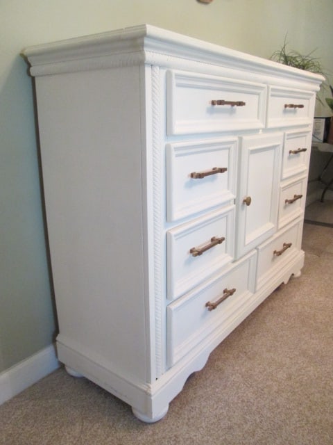 Dover Manor Painted Cream Tall Gentleman's Dresser - 5