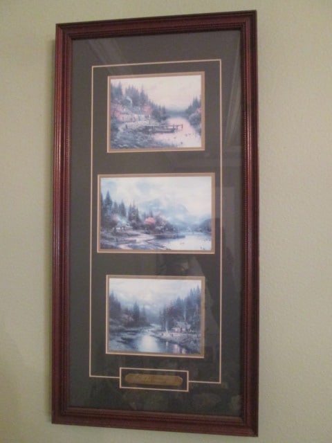 1998 Lighthouse Publishing Thomas Kinkade "End of a Perfect Day" Accent Print Collection