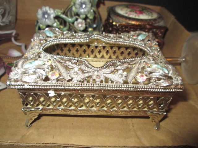 Glass Bedside Decanter, Trinket Boxes, Pocket Size Tissue Box, Perfume Bottle, - 2