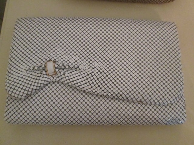 Two Metal Mesh Clutch Purses - 2