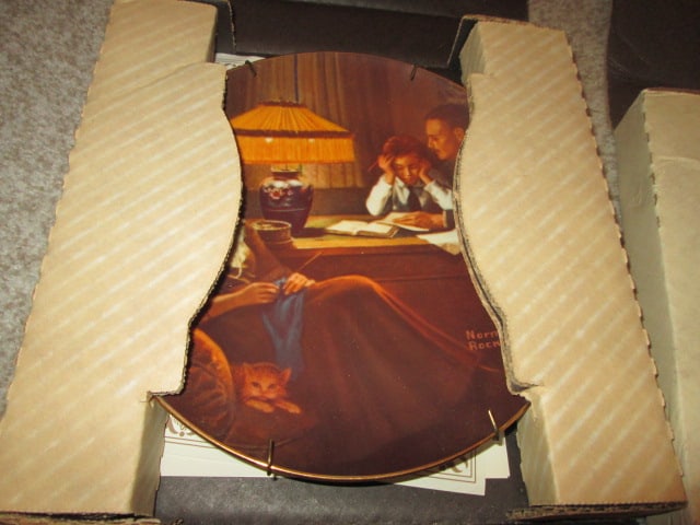 Eight Knowles "Norman Rockwell" Collector Plates - 8