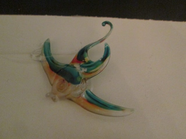 Enemaled Hummingbirds, Stained Glass Window Hangers, Crystal Bear Figurine, - 10