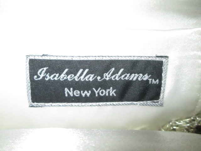 Isabella Adams Solid Crystal Evening Bag Accented with Crystal Butterfly Brooch in Original Box - 2