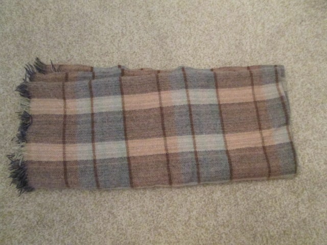 New Old Stock Berkshire Full/Queen Blanket, Wool Blend and Chenille Throws - 2