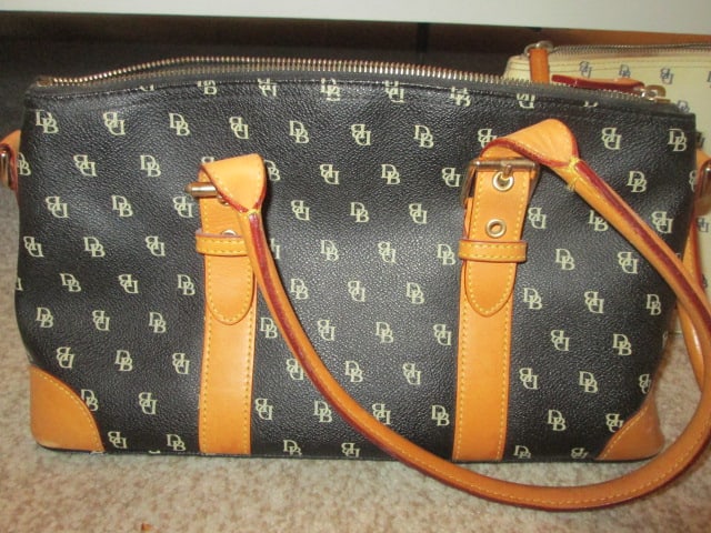 Two Dooney & Bourke Monogram Satchel Purses - 2