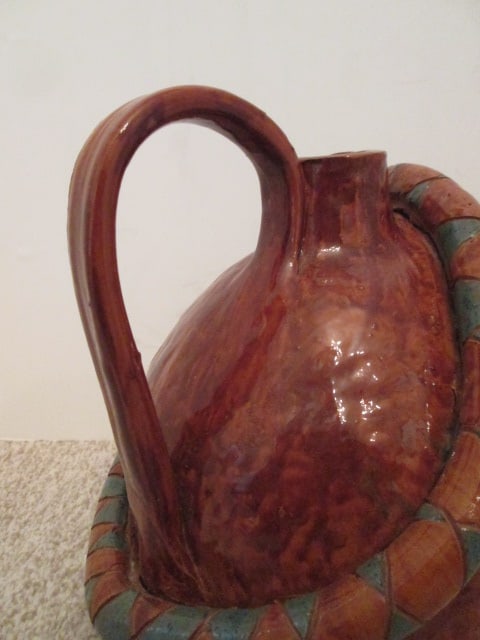 C&J Hayes Pottery Signed Southern Folk Art Face Jug - 5