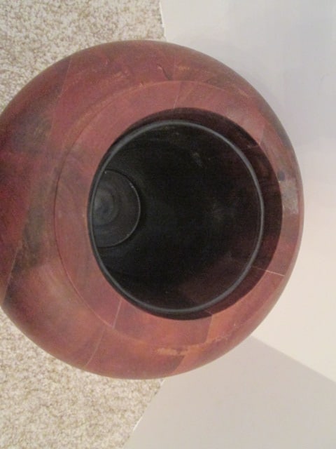Hearth & Hand Turned Wood Vase with Glass Liner - 2