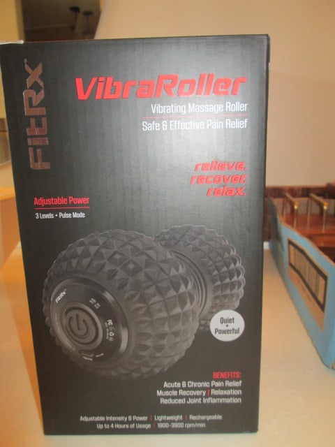 New in Box FitRx VibraRoller Vibrating Massage Roller: Model V100