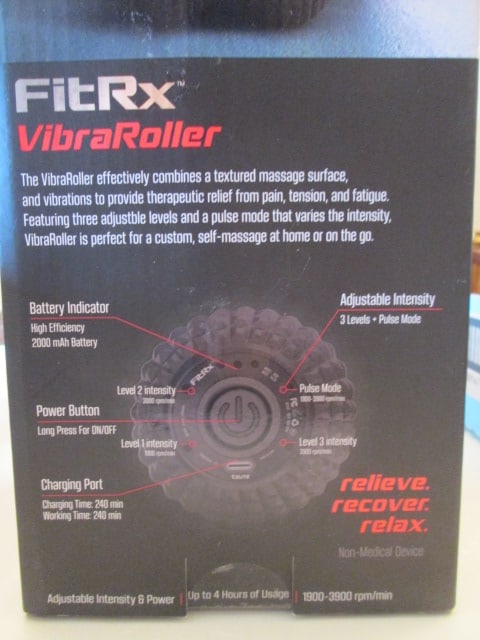 New in Box FitRx VibraRoller Vibrating Massage Roller - 5