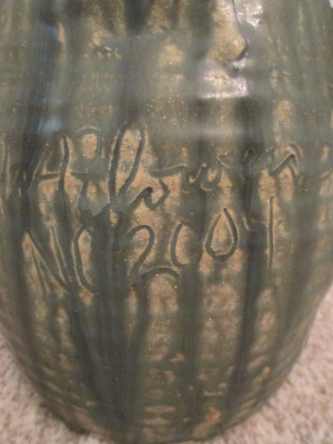 2001 Signed and Dated Southern Folk Art Face Jug - 5