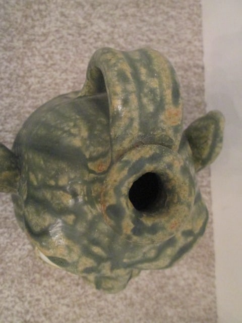 2001 Signed and Dated Southern Folk Art Face Jug - 6