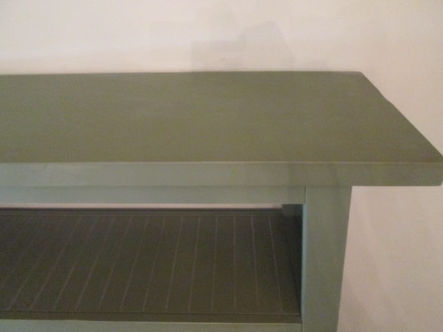 Painted Sage Green 5 Tier Stylized Pagoda Form Etagere Bookcase - 5