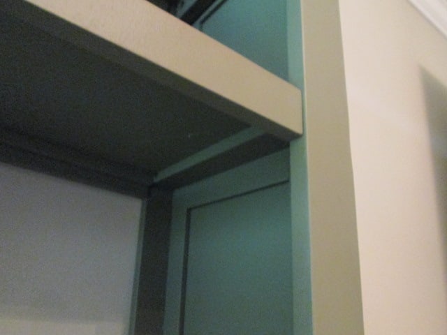 Painted Sage Green 5 Tier Stylized Pagoda Form Etagere Bookcase - 7