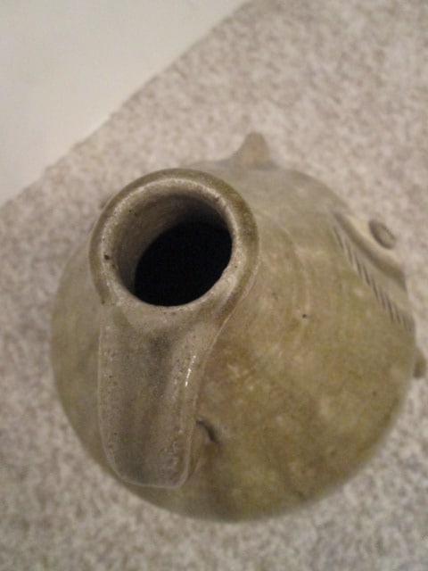 Otis Norris, Crystal Sullivan Signed Southern Folk Art Wind Spirit Face Jug - 5