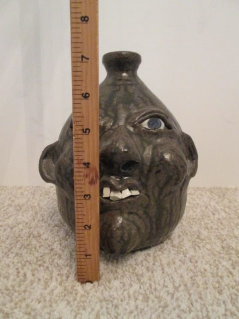 2006 Grace Nell Hewell Signed and Dated Southern Folk Art Face Jug - 6