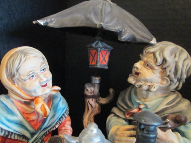 Two AR.CE.Mi. Hand Made in Spain Hobo with Birds and Old Couple Porcelain Figurines - 7