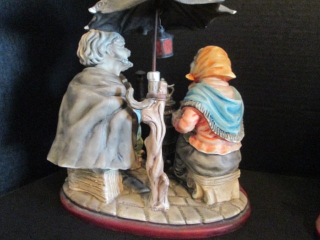 Two AR.CE.Mi. Hand Made in Spain Hobo with Birds and Old Couple Porcelain Figurines - 9