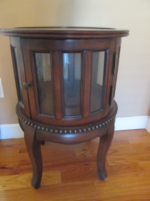 Bernards Display Drum Table with Door (1 of 4)