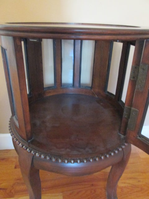 Bernards Display Drum Table with Door - 3