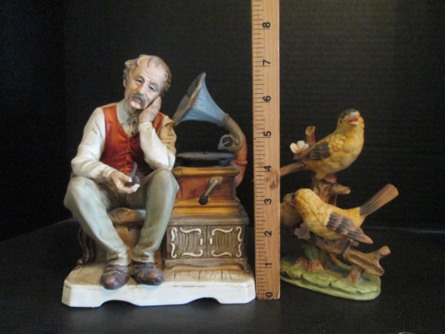 Royal Meridian Exclusive Design Germany Noritake Bisque Porcelain Gold Finch Figurine - 10