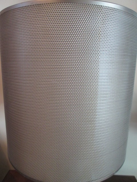 Grey Twisted Bottle Vase Table Lamp with Metal Screen Shade - 4