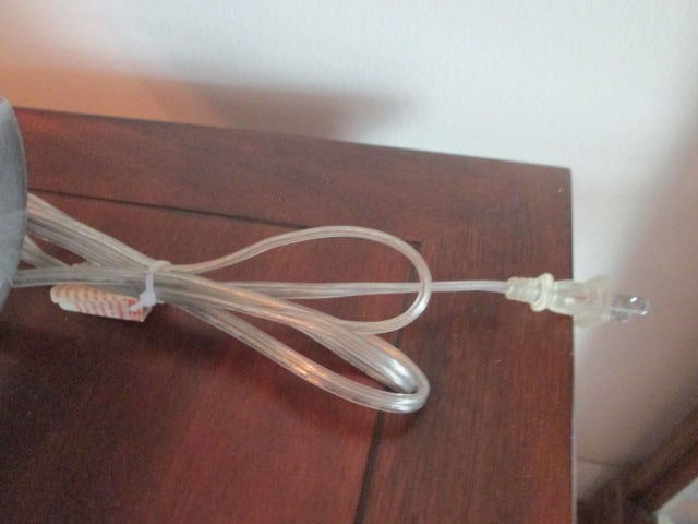 Grey Twisted Bottle Vase Table Lamp with Metal Screen Shade - 6