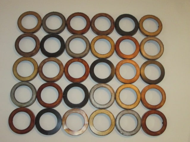 Stacked Geometric Circle Metal Wall Art: approx. 40" x 34", Local Pickup Only