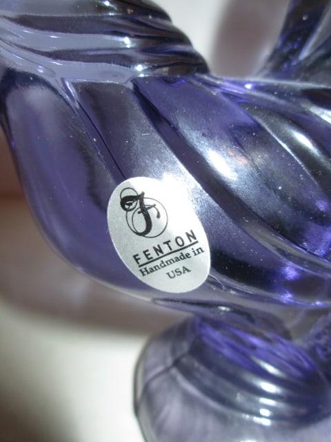 Fenton Amethyst Glass Rooster Figurine - 3