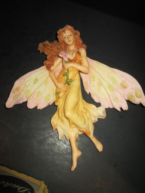 Four Handpainted Sculpted Composite Fairy Wall Plaques - 2
