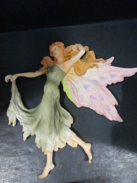 Four Handpainted Sculpted Composite Fairy Wall Plaques - 4