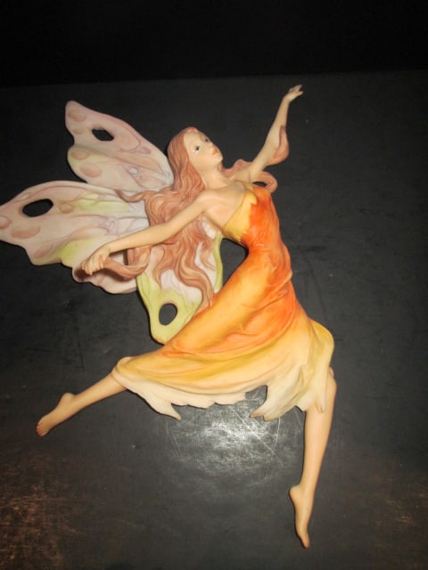 Four Handpainted Sculpted Composite Fairy Wall Plaques - 5