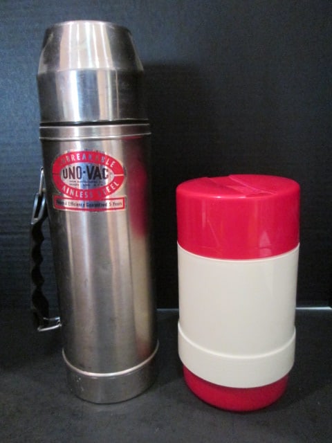 Union Manufacturing Co. Uno-Vac Insulated Bottle and Invicta Insulated Bottle: .