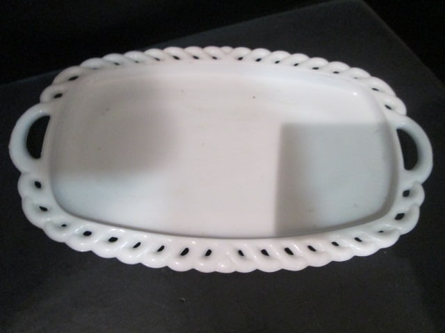 Midcentury Milk Glass Creamer and Sugar Set, Compote and Tidbit Bowls - 9