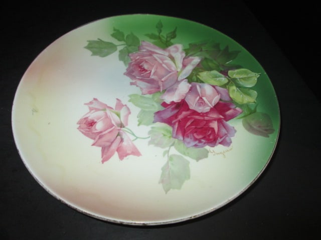 Vintage Handpainted Porcelain Serving Bowls and Plates - 2