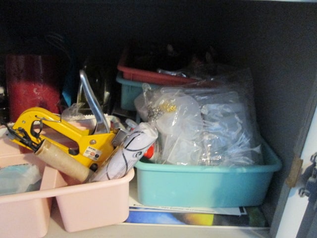 Contents of Built-In Storage Cabinet and Chest-Artificial Florals - 12