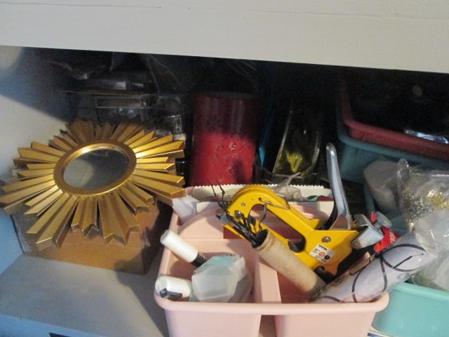 Contents of Built-In Storage Cabinet and Chest-Artificial Florals - 13