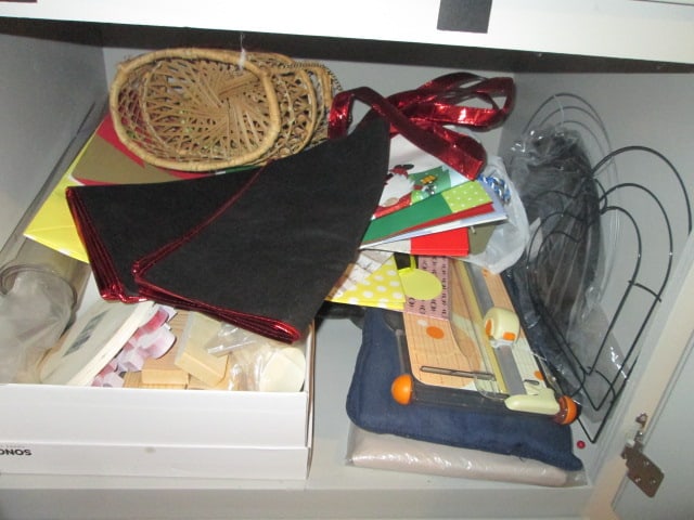 Contents of Built-In Storage Cabinet and Chest-Artificial Florals - 15