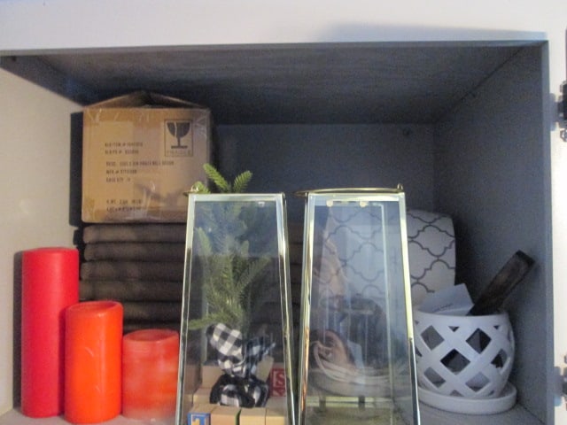Contents of Built-In Storage Cabinet and Chest-Artificial Florals - 16