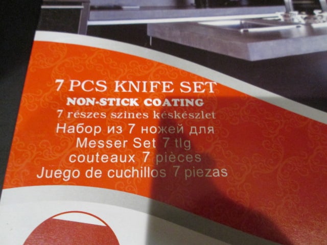 New in Box S&D Leopard 7 Pcs Knife Set with Bonus Peeler - 2