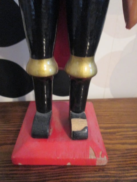 Vintage Handpainted Wooden Nutcracker - 2