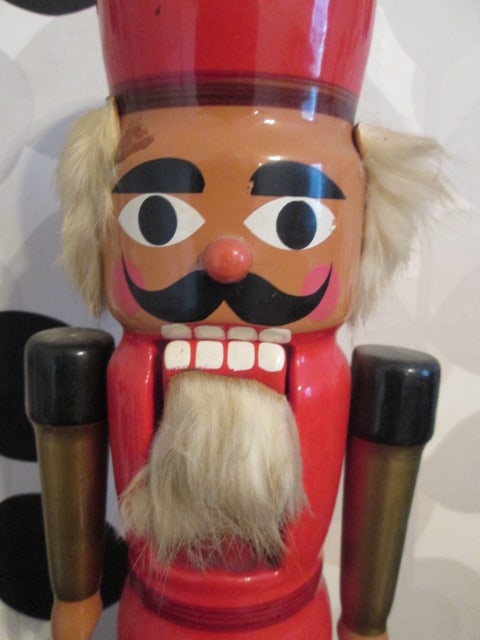 Vintage Handpainted Wooden Nutcracker - 3