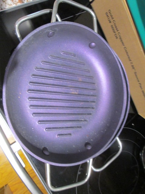 Purple Cooks Essentials 4 Quart Grill Lid Non Stick Pot - 2