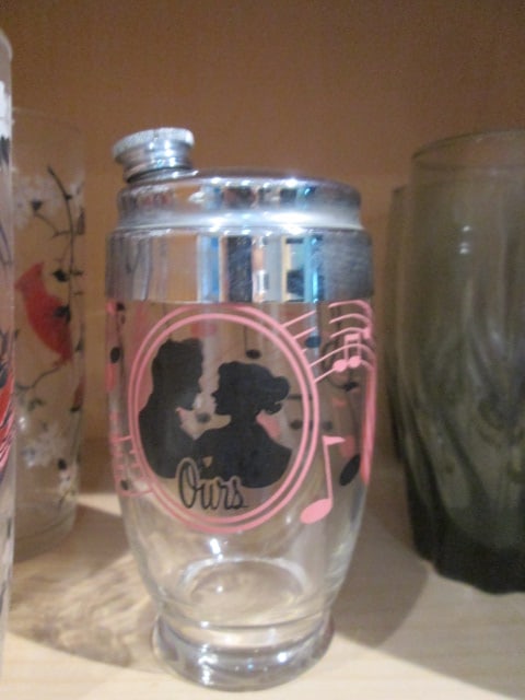 Midcentury Glass Sets and Cocktail Shaker - 2