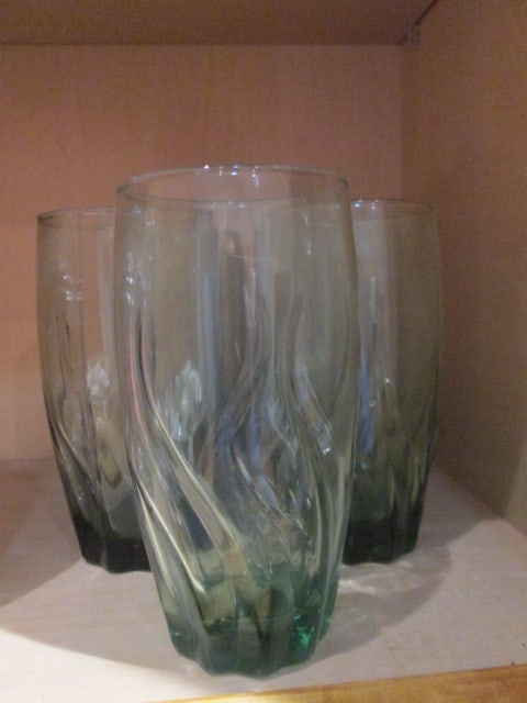 Midcentury Glass Sets and Cocktail Shaker - 3