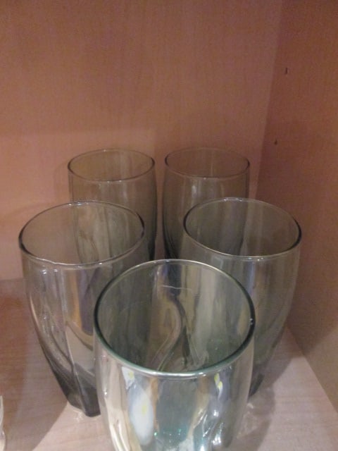 Midcentury Glass Sets and Cocktail Shaker - 4