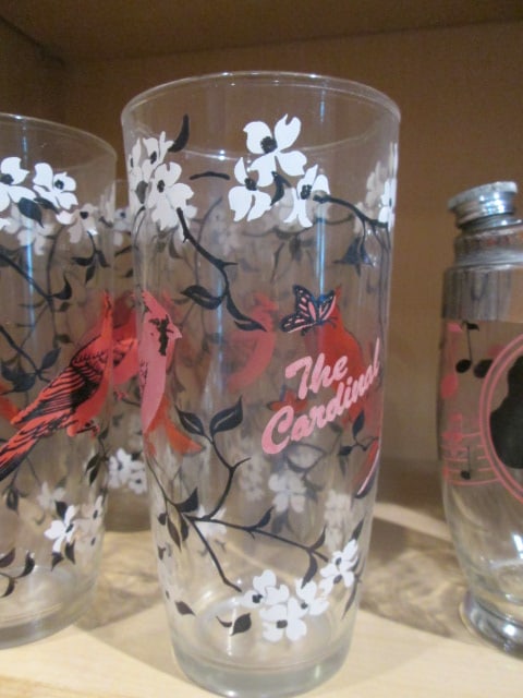 Midcentury Glass Sets and Cocktail Shaker - 5